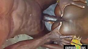 Feed my pussy real ghanaian couple dirty talking in twi