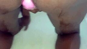 small 19 year old petite cute faced teen stepdaughter sucking big pink vibrator