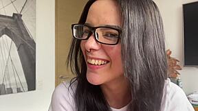 shy emo teen real first casting and blowjob