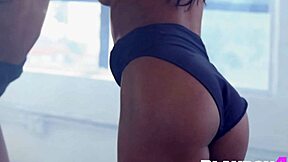 petite ebony milf jahla strips and shows body