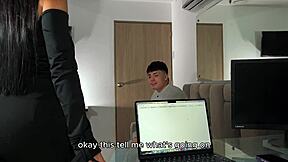 psychologist office turns rough fuck