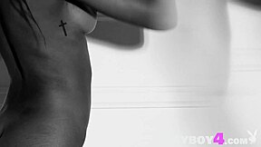 petite ebony milf jahla strips and shows body