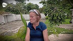 PERV GRANDMA hires young gardener for anal