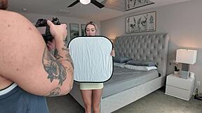 squirting blonde vs fit guy bts with thea summers