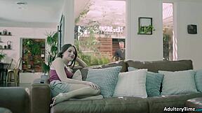 cute teen finds stepdaddy with toy