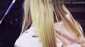 super public sex in bar hot blonde babe