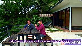 Anal sex in natural landscape with fun girl