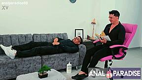 Anal sex in natural landscape with fun girl