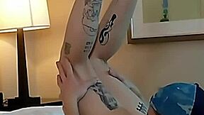 Eating petite tatted teen pussy in compilation