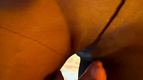 wife lets endowed stud rip her pantyhose while at work