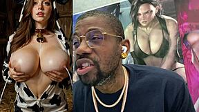 Fat breast cosplayer gets bukkake and lactation