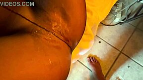 wife lets endowed stud rip her pantyhose while at work