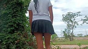 Mi cuñada colegiala es follada delicioso