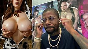 Fat breast cosplayer gets bukkake and lactation