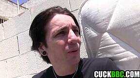 young cuck watches black buddies fuck hot babe