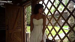 bride fucks lover and takes cum inside