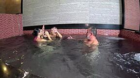 Two friends party with binho ted at motel