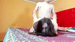 I fucked my young stepsister hard in the doggy style position