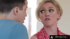 stacked milf gets smashed by her virgin stepson in garage