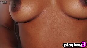 Petite big ass ebony girl sensual dancing and passion striptease action