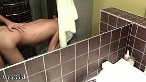 home sex in toilet and creampie
