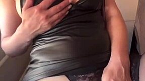 stepmom fondles pussy in stockings