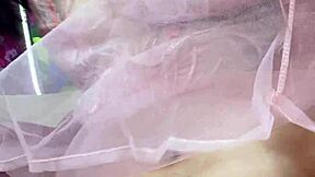 Rub clit hairy pussy nature body petite 18+