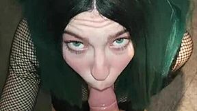 Step mom uses boyfriends cock on lesbian daughter