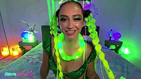 Petite Latina Lily Jordan Turns A Party Into Total Bedroom Mayhem