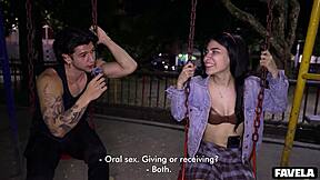 Shy Latina Turns Casting Interview Into Outdoor Anal