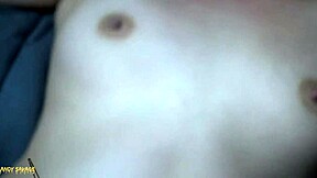 19 year old chinese hairy pussy gets creampied