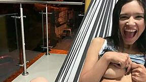 Outdoor Anal Sex On The Balcony A Passerby Catches Us