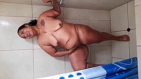 latina bbw fucks young 18+ big cock in hotel room while husband is away