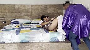 roleplay in motel school uniform oral and doggy