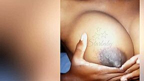 submissive girl sucks balls before cum on pretty tits