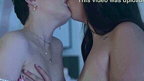 cute young scissoring lesbians jade valentine and madelynn may kiss passionately in bedroom