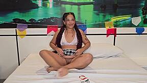 Junina motel fun turns wild with boyfriend