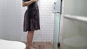 Indonesian Couple Enjoys Private Time In Hotel Shower