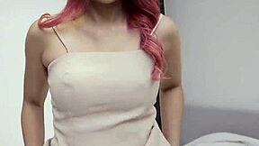 Big tits thai teen rides after trip