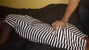 teasing and fucking this ebony teen ager