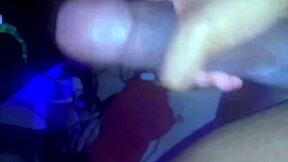 Young black males intense handjob on camera