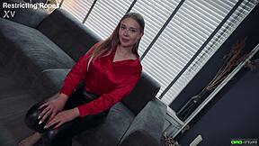 blonde secretary denise bound and gagged in tight bondage