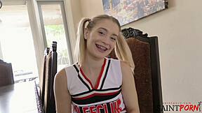 anastasia fucks mike after cheer practice with facial finish