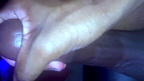 Young black males intense handjob on camera