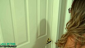 Stepmom Swallows Huge Load Then Returns For More