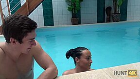 Chick with perfect ass pleases rich man on camera