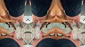 Mature gilf delivers bdsm handjob with cumshot