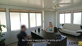 manager pays cash to fuck this chick