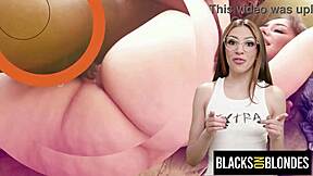 blonde teen tests monster black cock