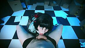 Jane doe makes stupid seth cum hard in cosplay costumes
